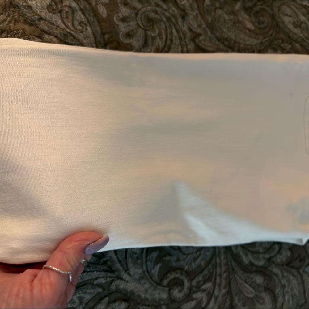 CAbi Zip Curvy Skinny Jean White Womens size 12 Style #5317. Stretch Pockets - Picture 3 of 3